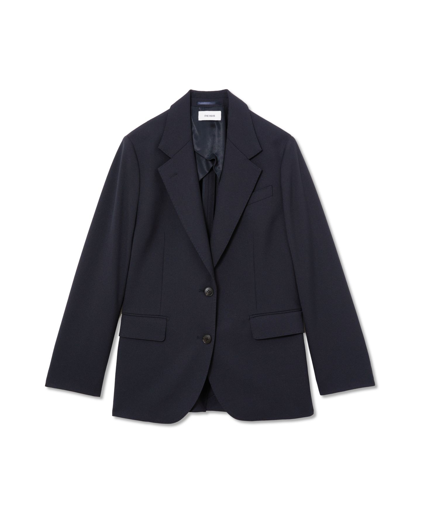 Женский пиджак REISS Sandor Oversized Single-Breasted, цвет: Тёмно-синий — фото 5