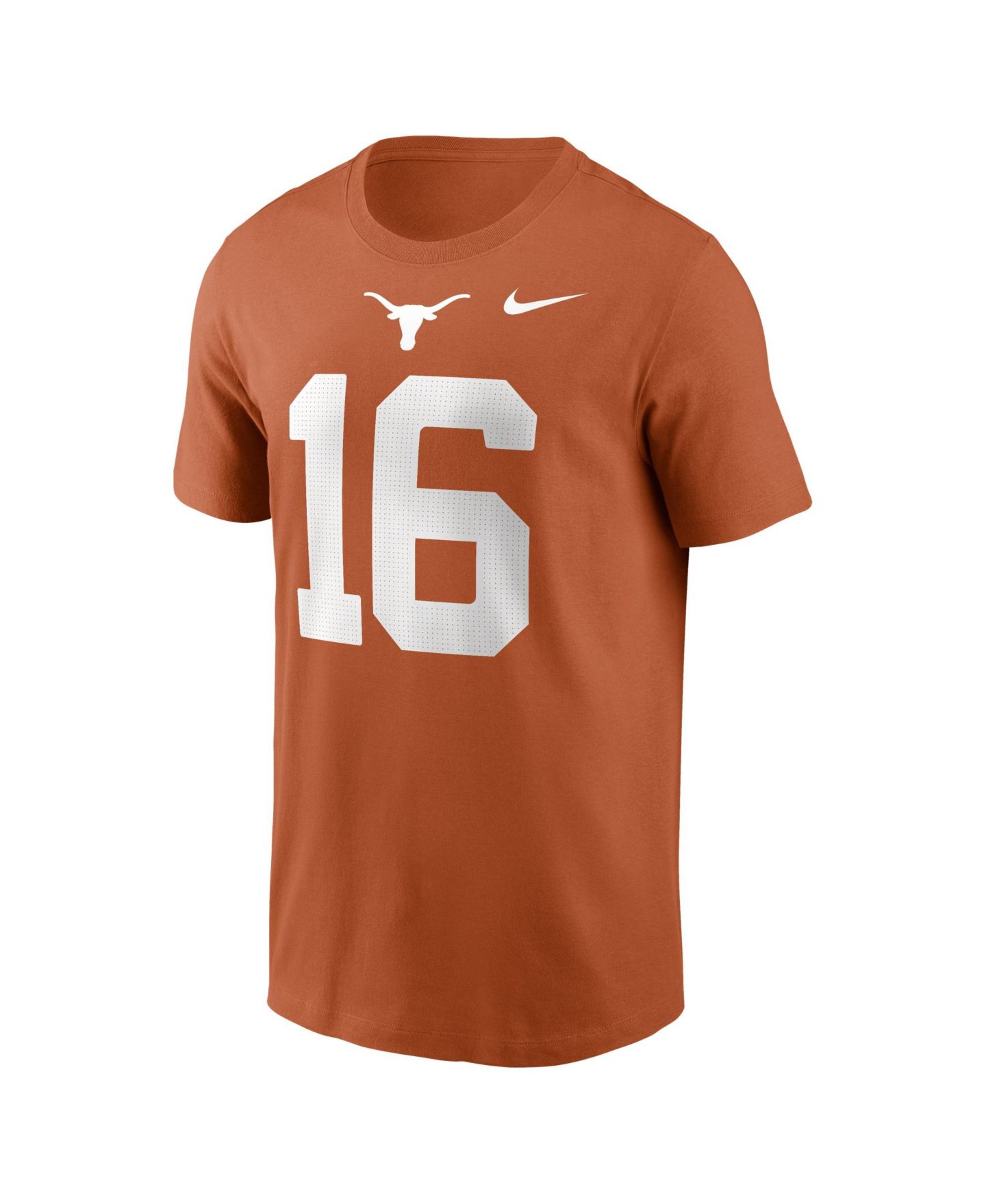 Мужская футболка Nike Arch Manning Texas Orange Texas Longhorns Name & Number — фото 2