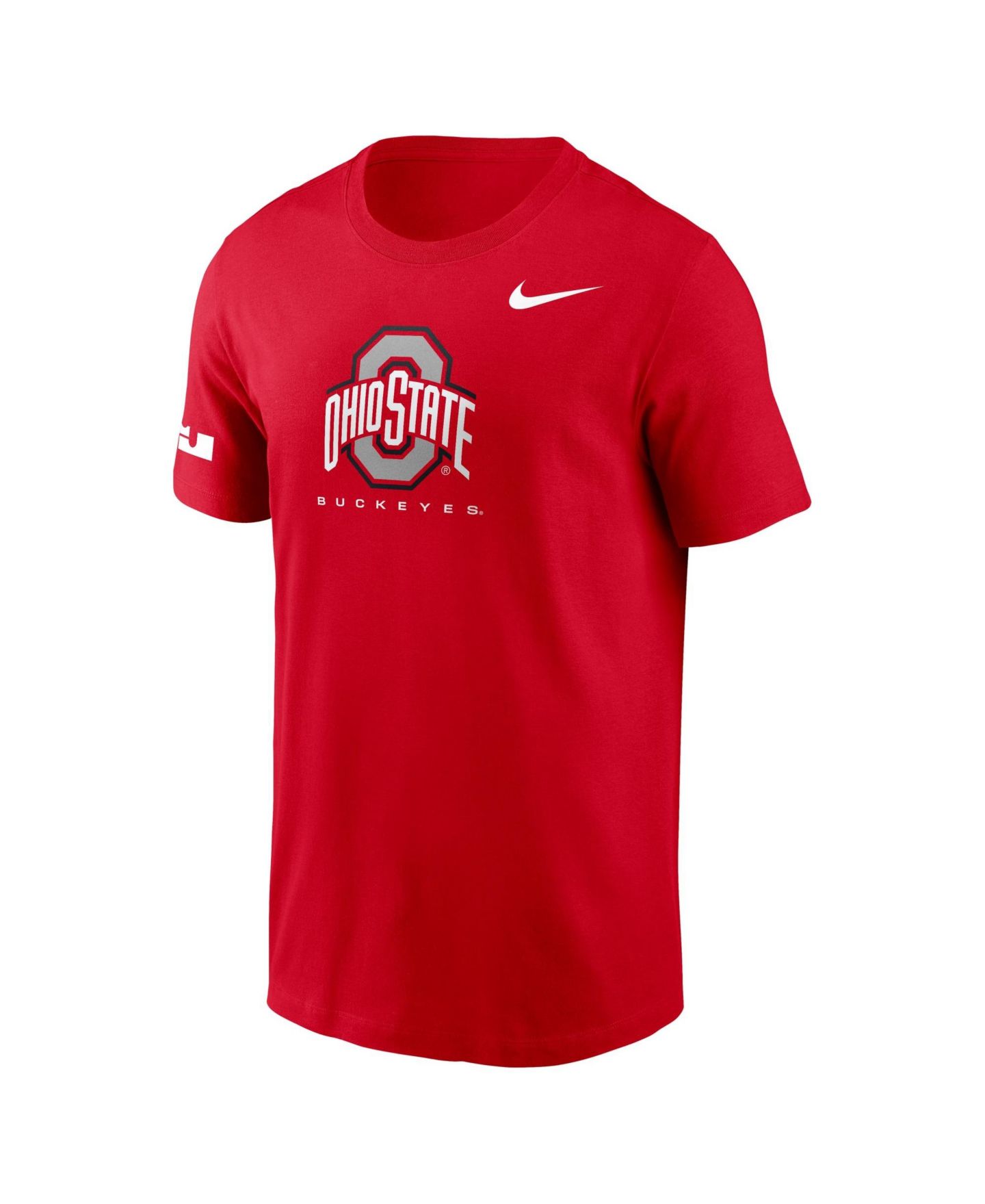 Мужская футболка Nike LeBron James Scarlet Ohio State Buckeyes Courtside Dri-FIT — фото 4