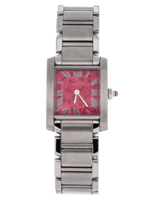 Limited Edition Tank Francaise Quartz Watch in Stainless Steel 20mm