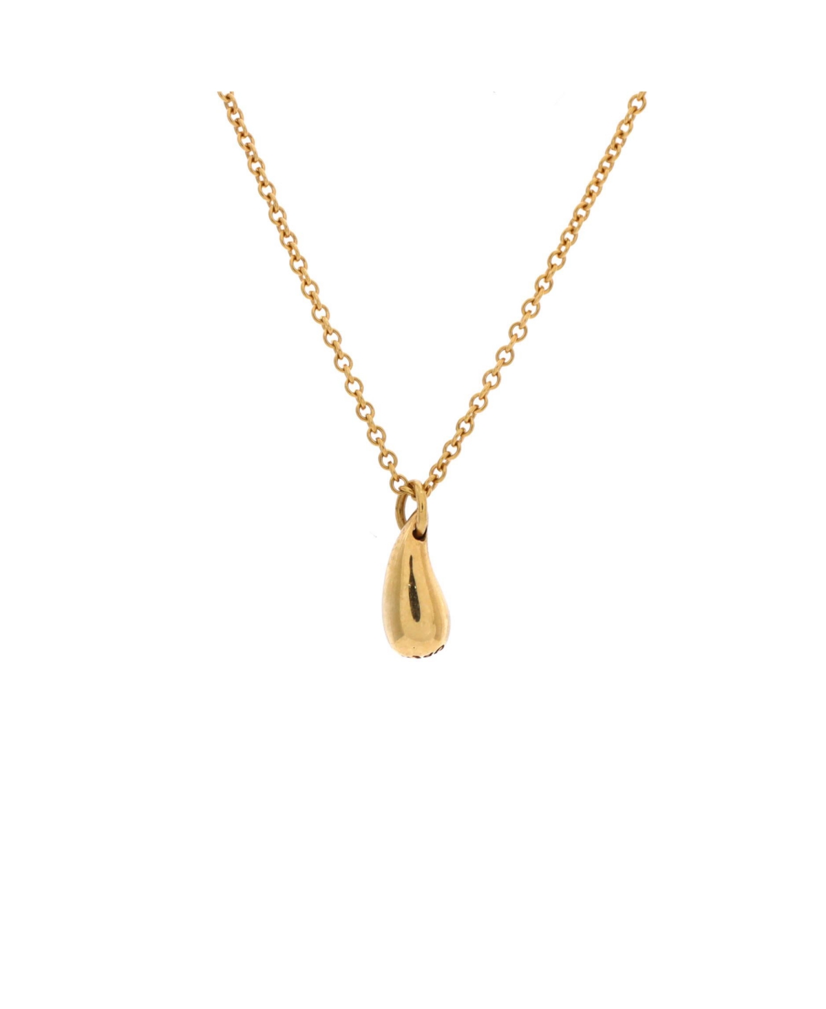 Pre-Owned Tiffany and Co Elsa Peretti Teardrop Pendant Necklace - 18k yellow gold
