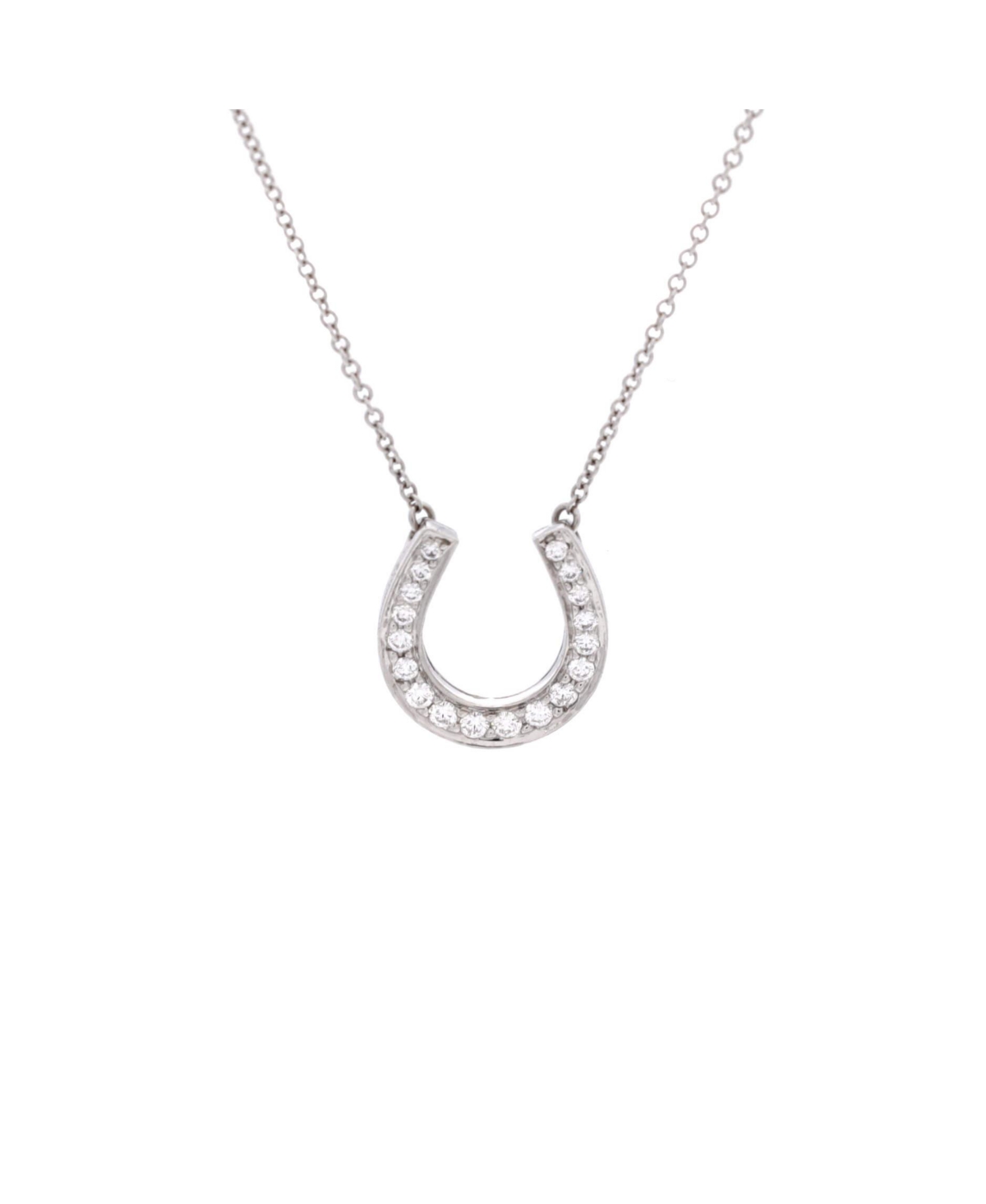 Pre-Owned Tiffany and Co Horseshoe Necklace - Platinum (pt950)