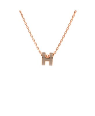Pre-Owned HERMES Pop H Pendant Chain Necklace
