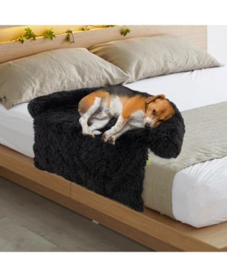 Plush Calming Dog Couch Bed with Anti-Slip Bottom
