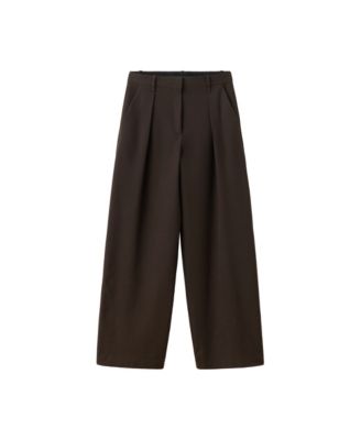Women's Houndstooth Wide-Leg Pants