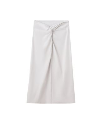 Women's Knot-Detail Midi Skirt