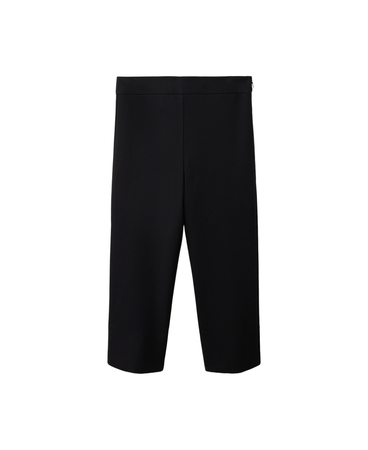 Mango Women's Cutouts High-Rise Capri Pants - Black