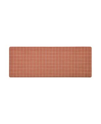 Windowpane Check Kitchen Wellness Mat, 18" x 48"