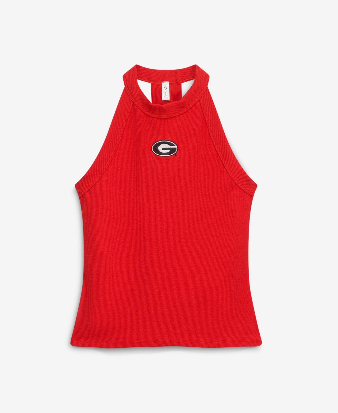 Женский топ ZooZatz Red Georgia Bulldogs Tri-Blend Racerback Ribbed — фото 1