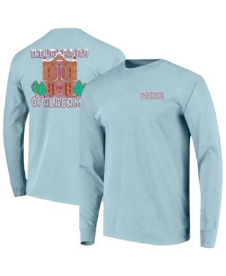 Men's Light Blue Alabama Crimson Tide Frosted Dreams Comfort Colors Long-Sleeve T-Shirt
