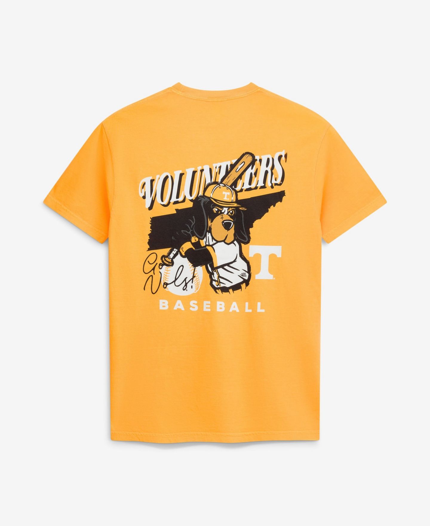 Мужская футболка Image One Tennessee Orange Tennessee Volunteers Drawn Mascot Baseball — фото 3