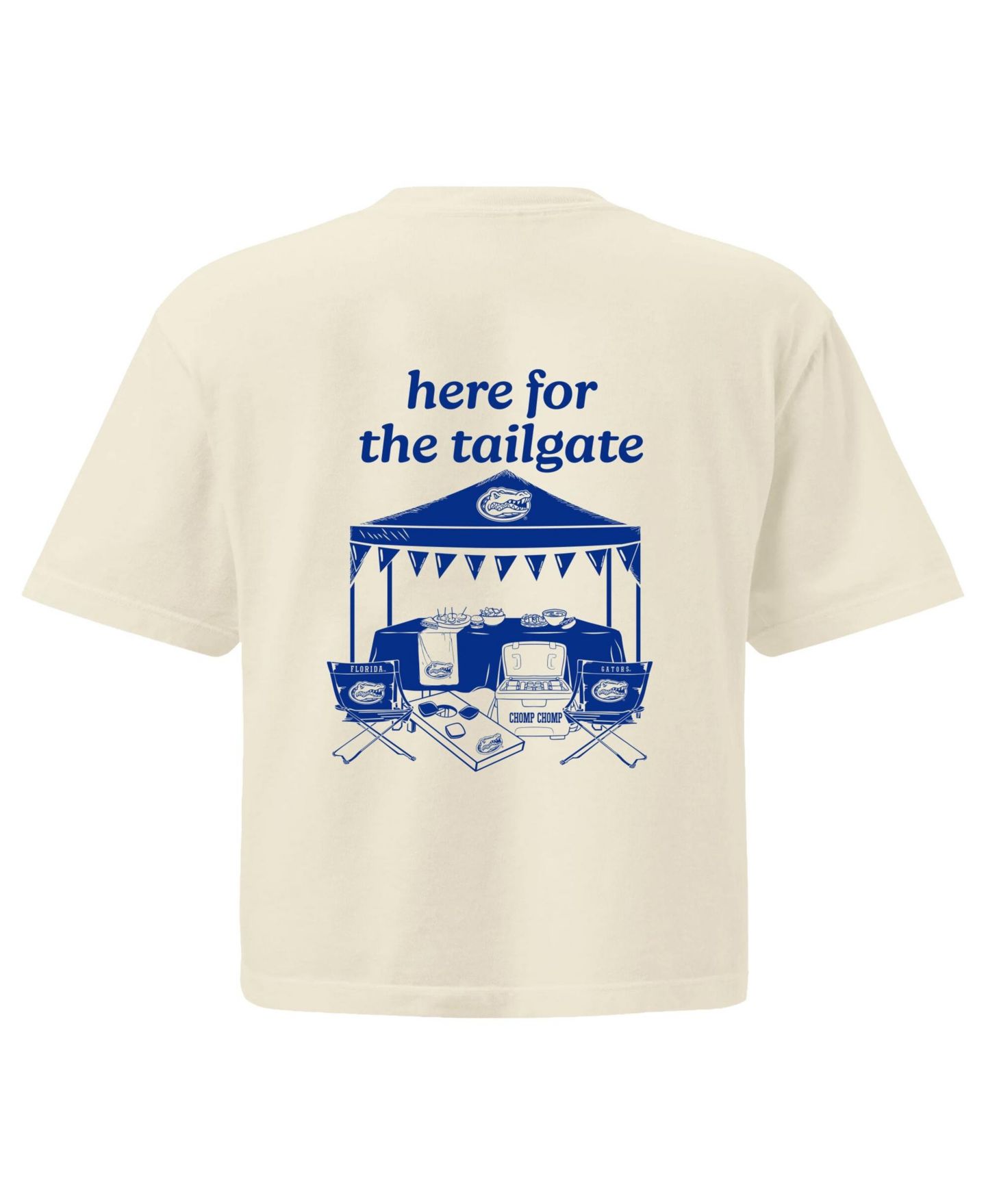 Женская футболка Comfort Colors Cream Florida Gators Here For The Tailgate Cropped — фото 3