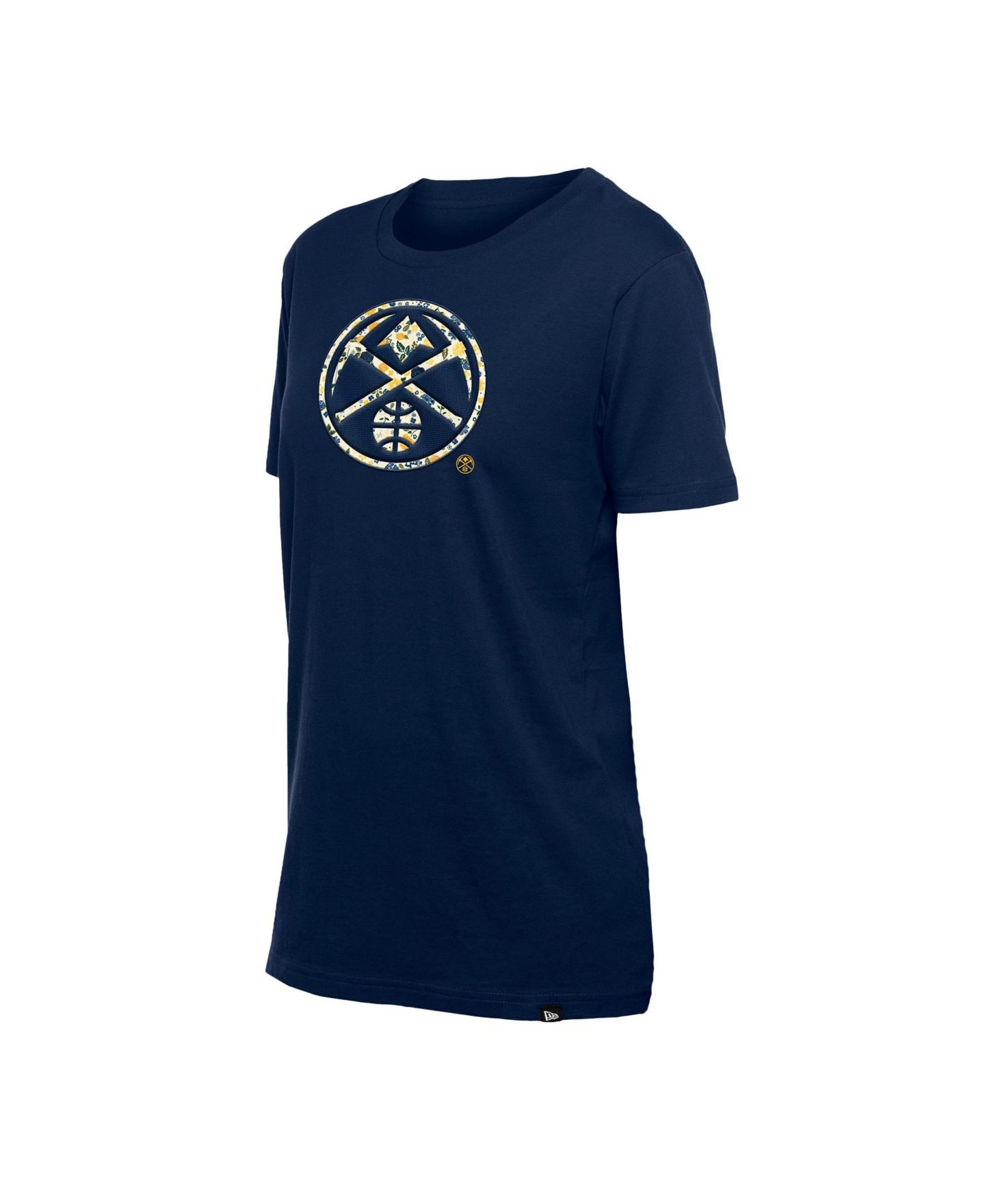 Женская футболка New Era Navy Denver Nuggets Glam Game Flower — фото 2