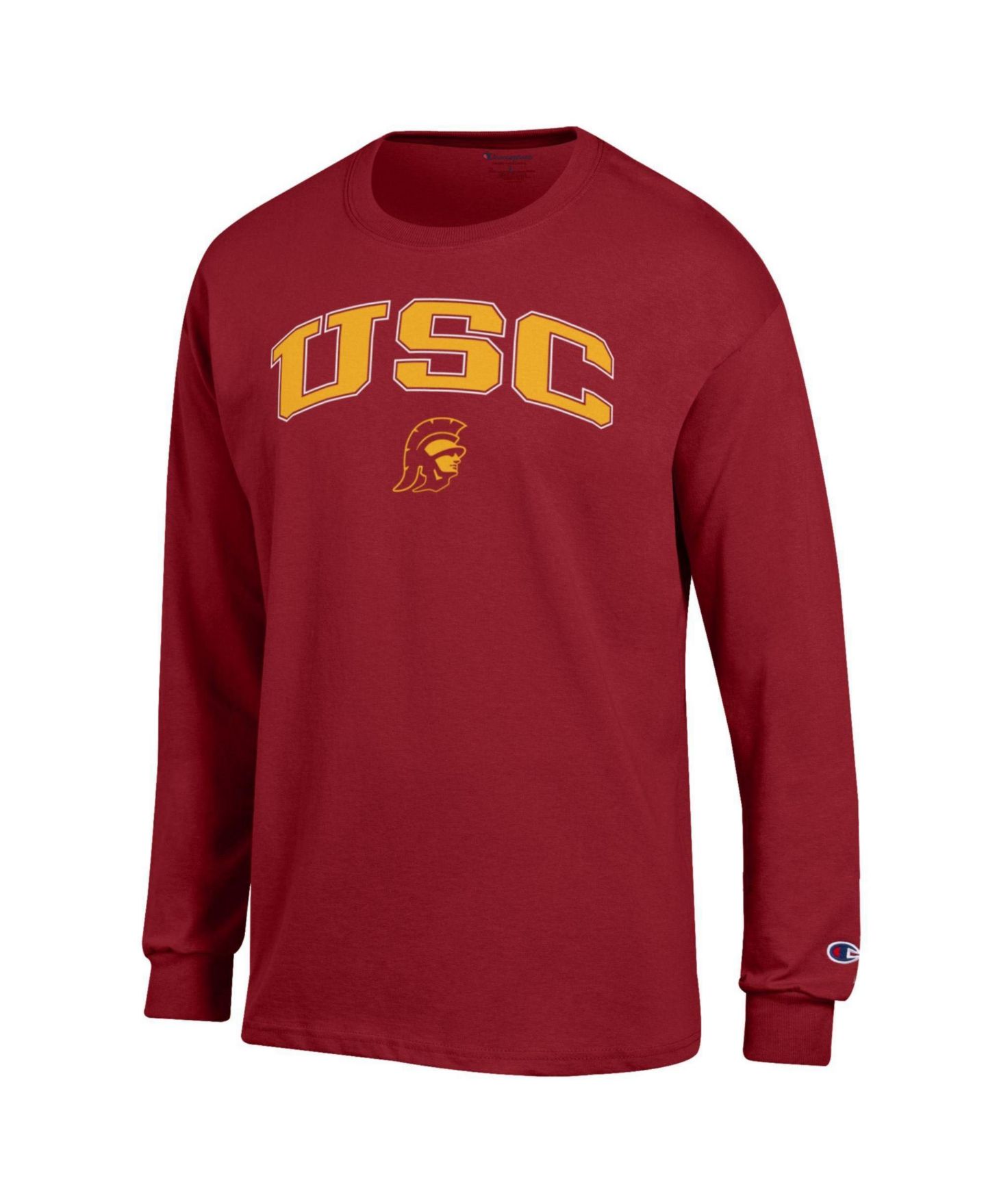 Мужская футболка Champion Cardinal USC Trojans Arch Over Logo Long-Sleeve — фото 2