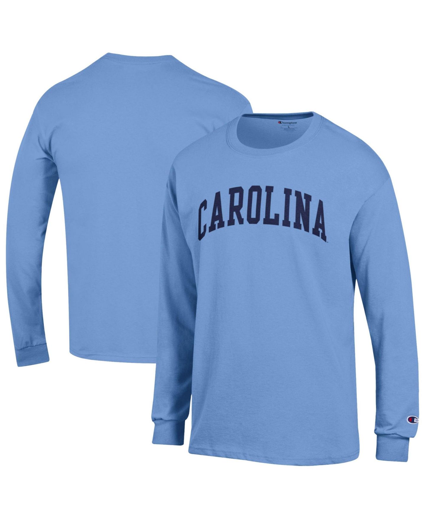 Мужские футболки Champion Carolina Blue North Carolina Tar Heels Basic Arch — фото 1