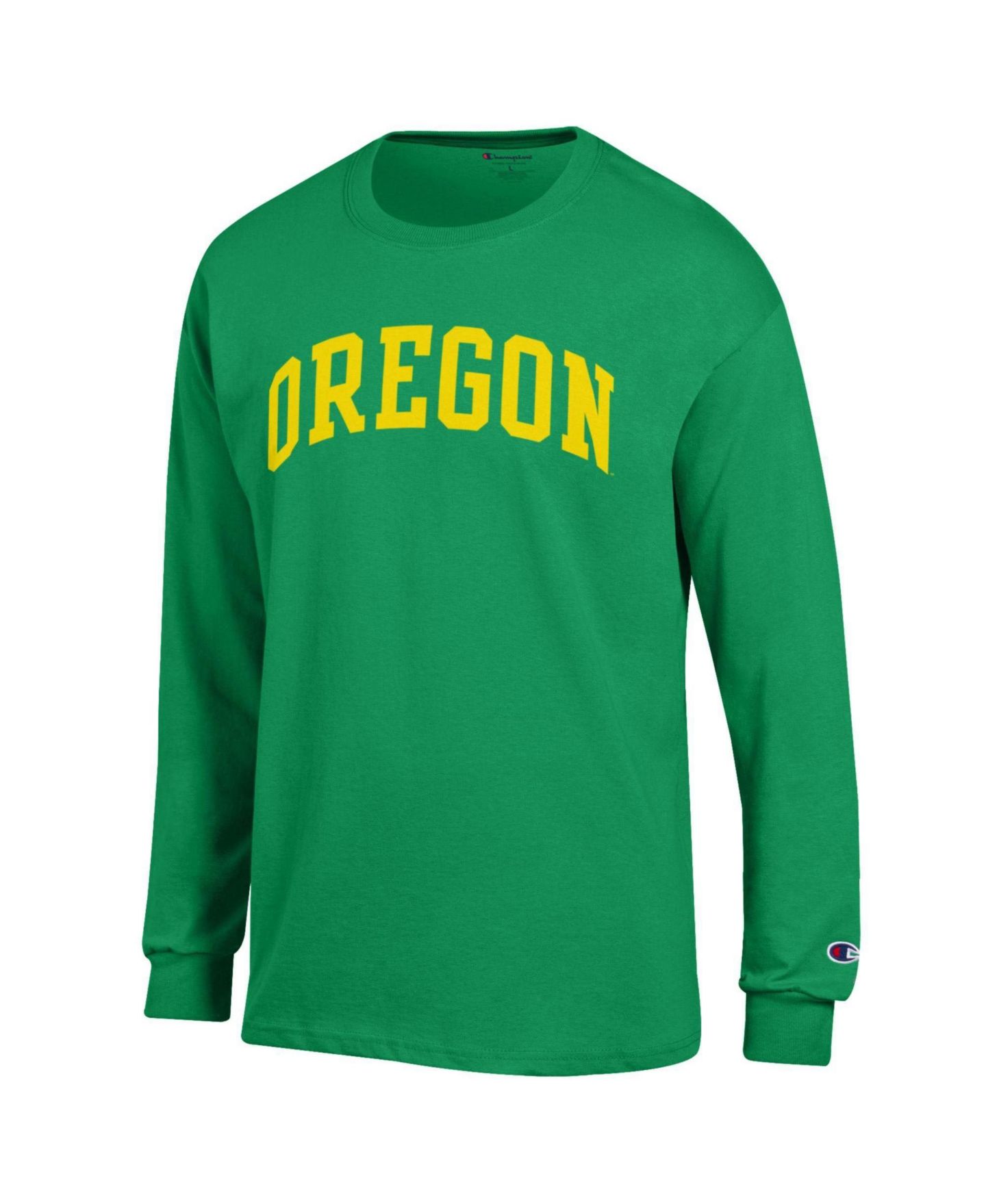 Мужская футболка Champion Kelly Green Oregon Ducks Basic Arch Long-Sleeve — фото 2
