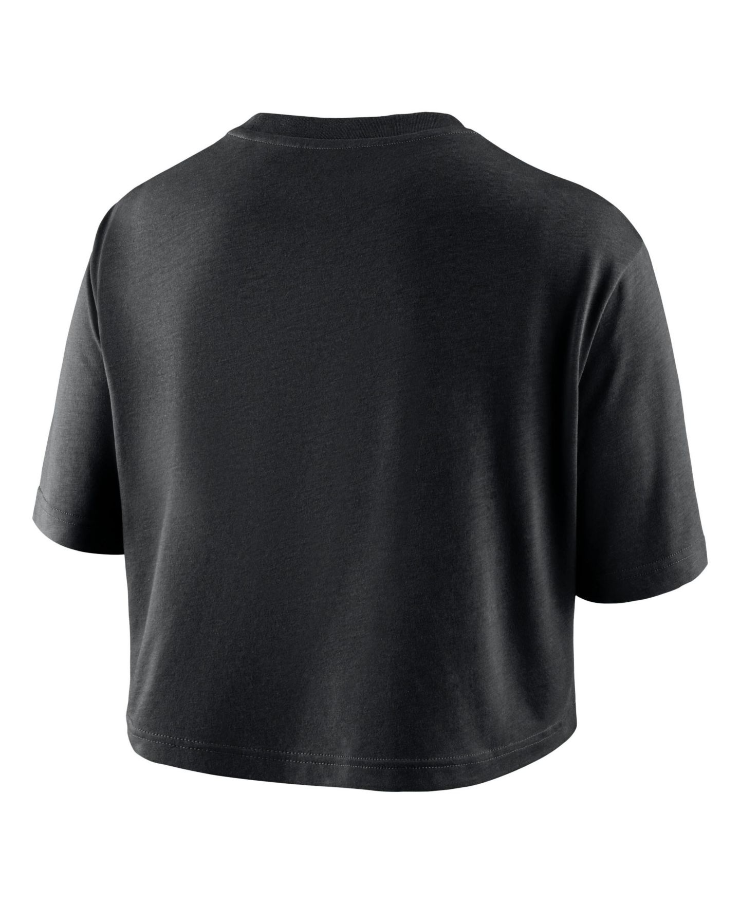 Женская футболка Nike Black Purdue Boilermakers Dri-FIT Cropped — фото 3