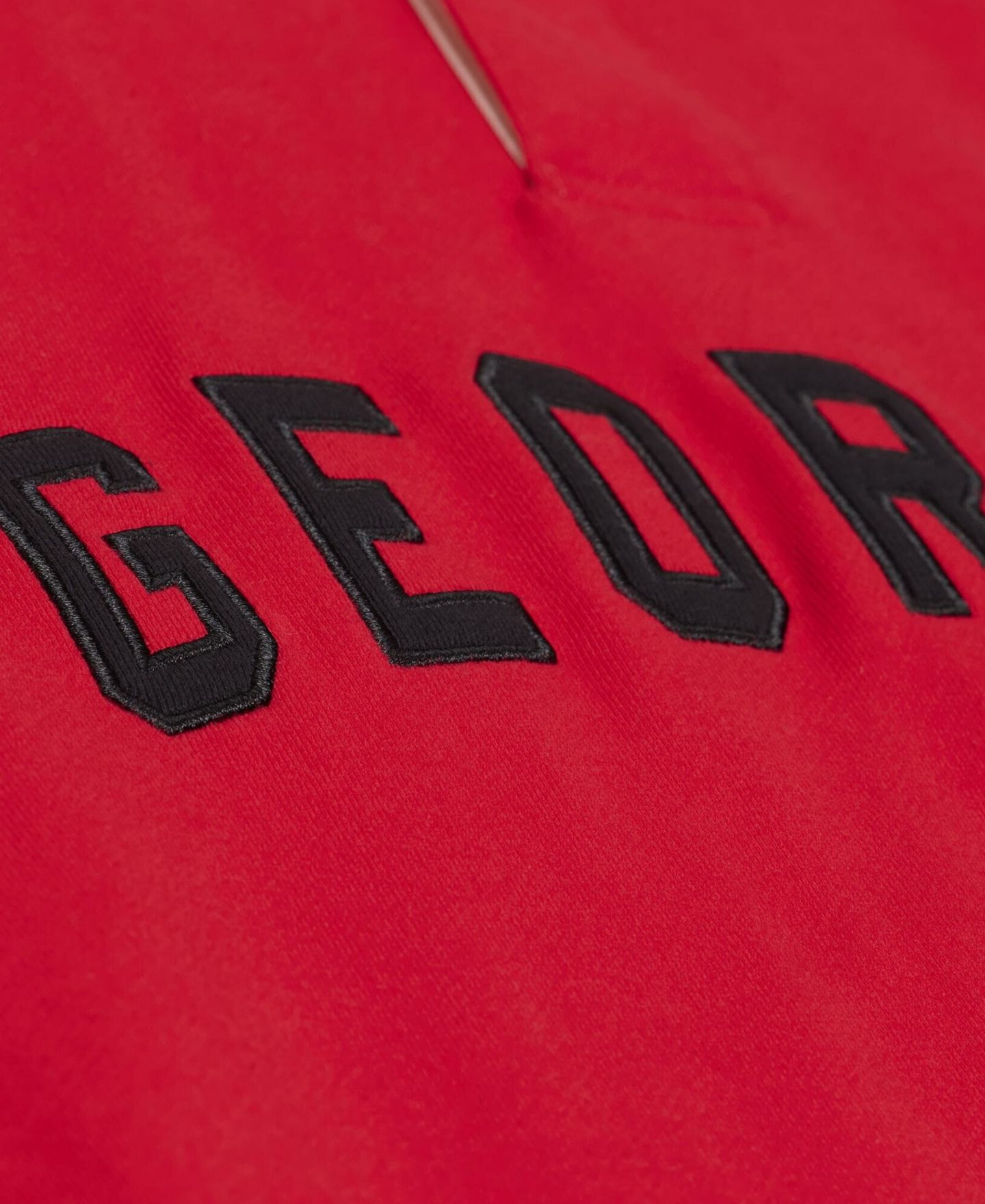 Мужское поло Mitchell & Ness Red Georgia Bulldogs Retro Roots French Terry Long-Sleeve Polo — фото 3