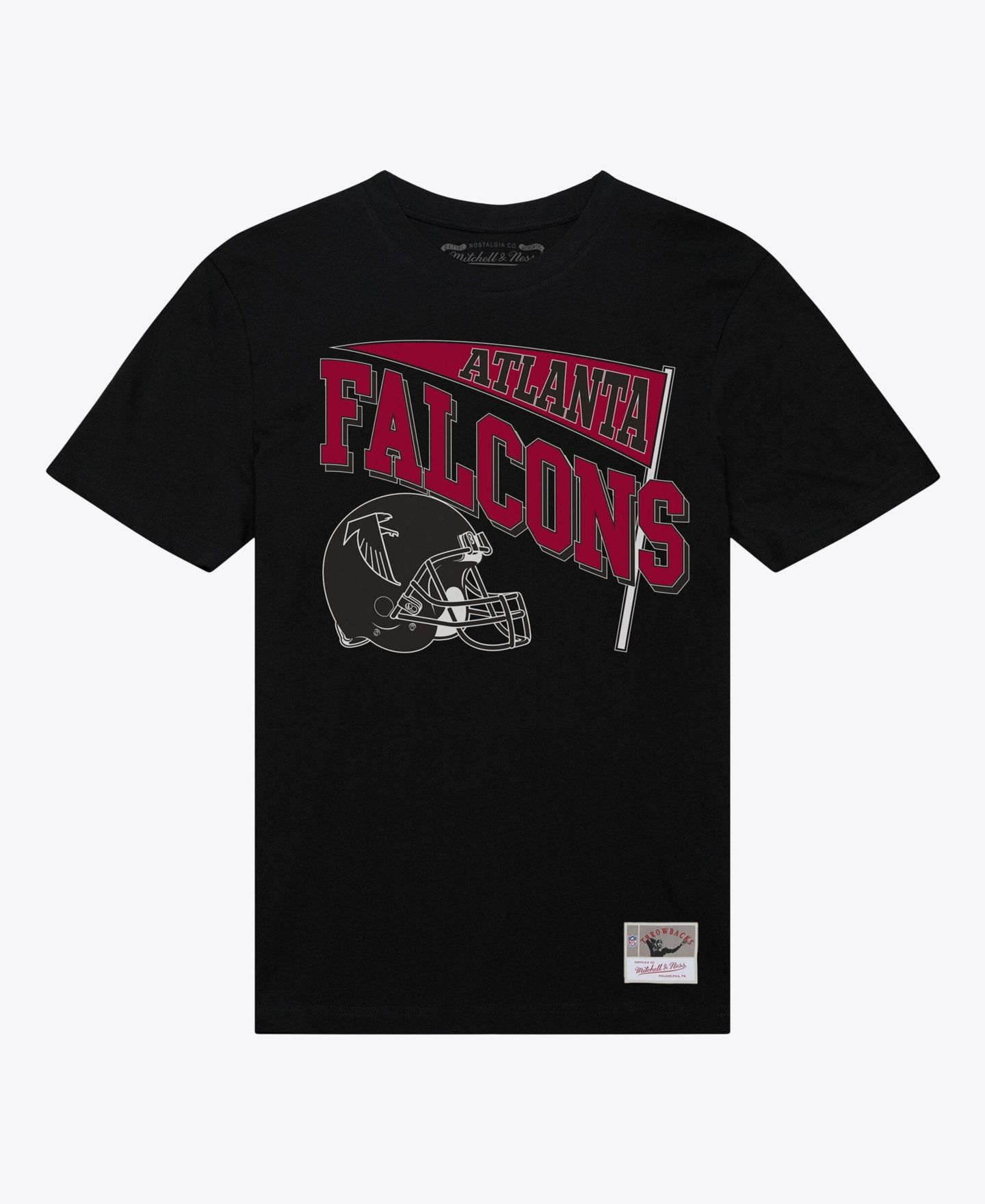 Женская футболка Mitchell & Ness Black Atlanta Falcons Team Dynamic Boyfriend — фото 3