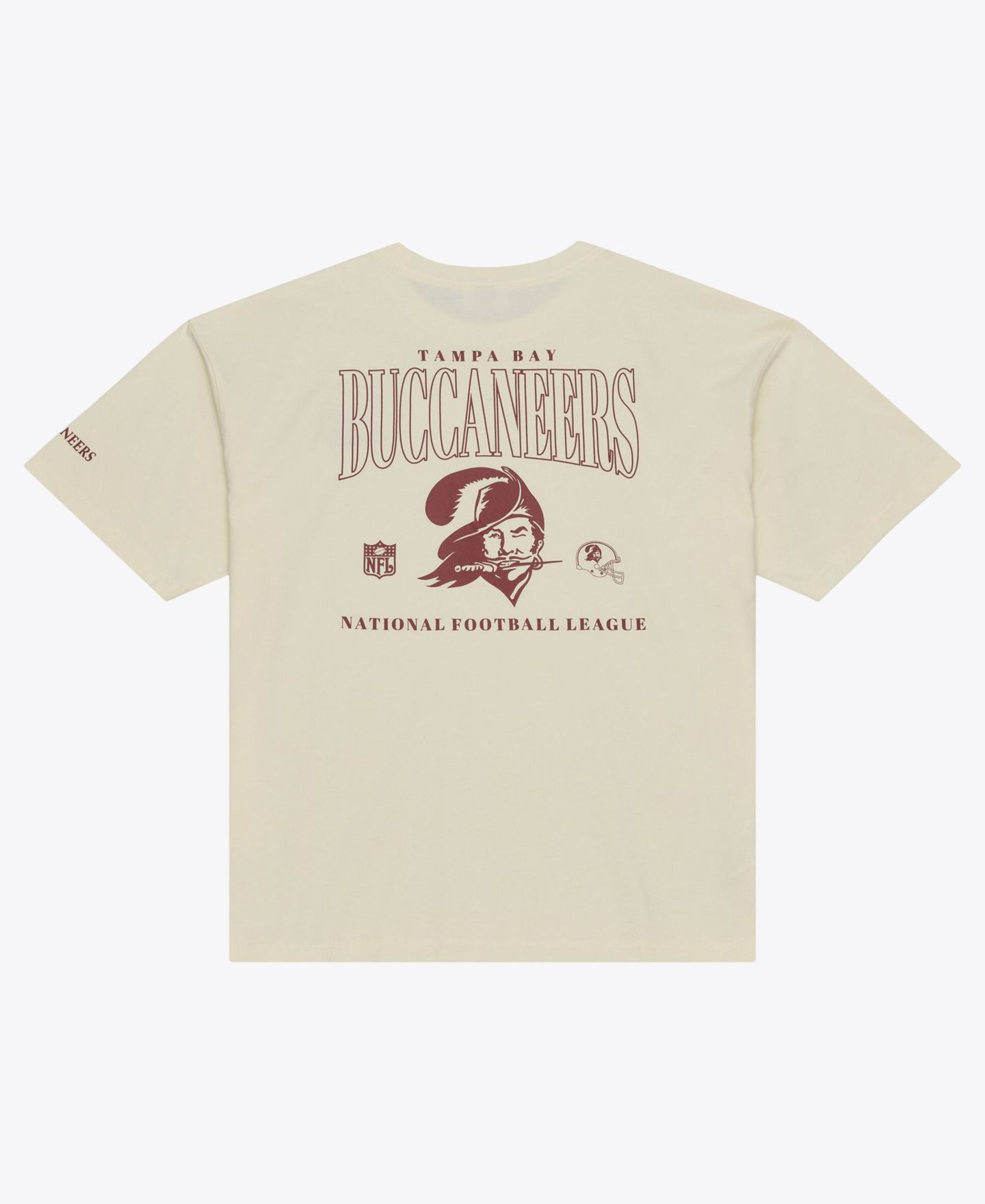 Мужская футболка Mitchell & Ness Mitchell Ness Cream Tampa Bay Buccaneers Oversized Heritage Hues — фото 3