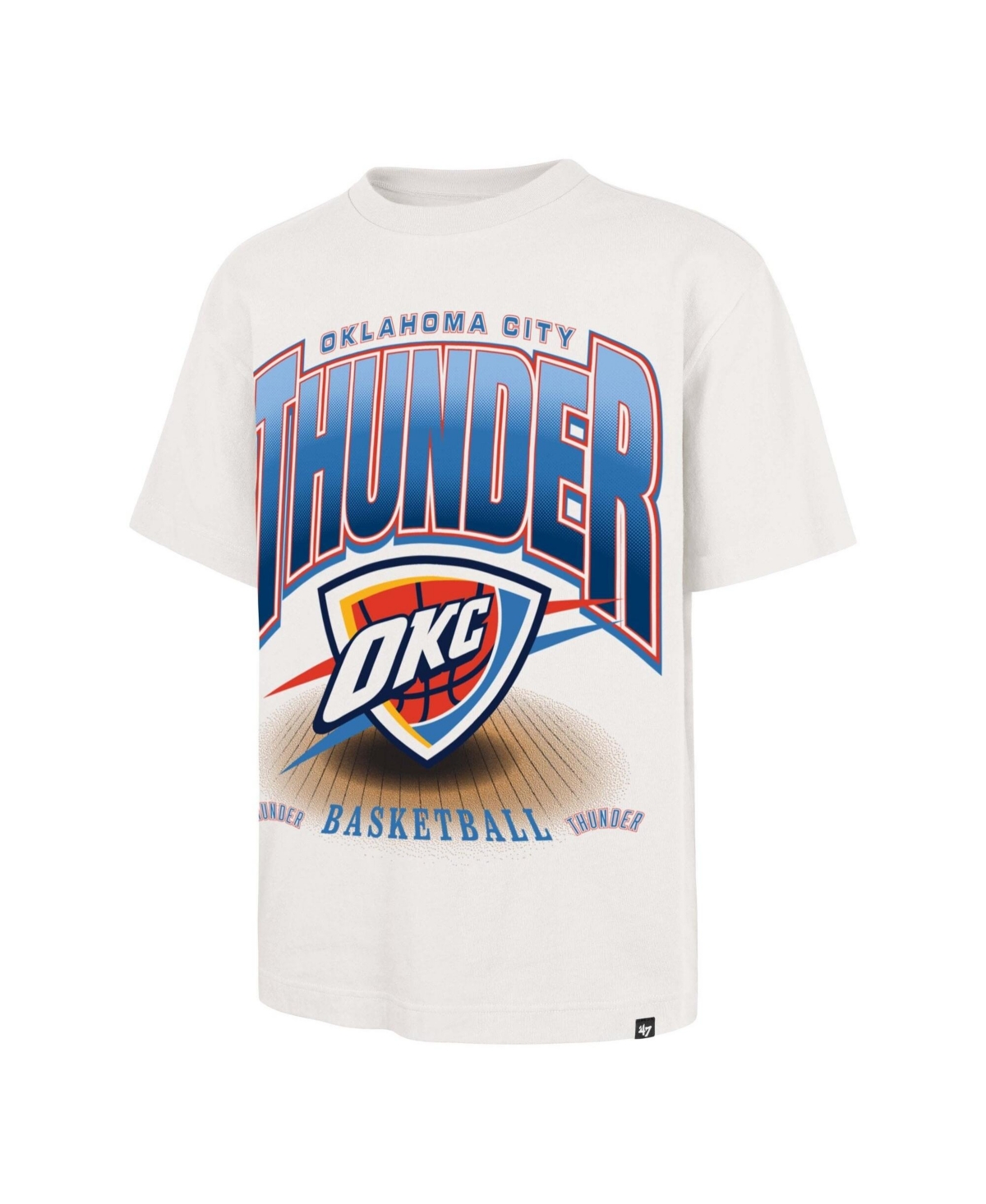 '47 Brand Men's Cream Oklahoma City Thunder Team Flex Foundation T-Shirt - Cream