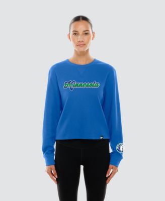 Women's Blue Minnesota Timberwolves Micro Thermal Long-Sleeve T-Shirt