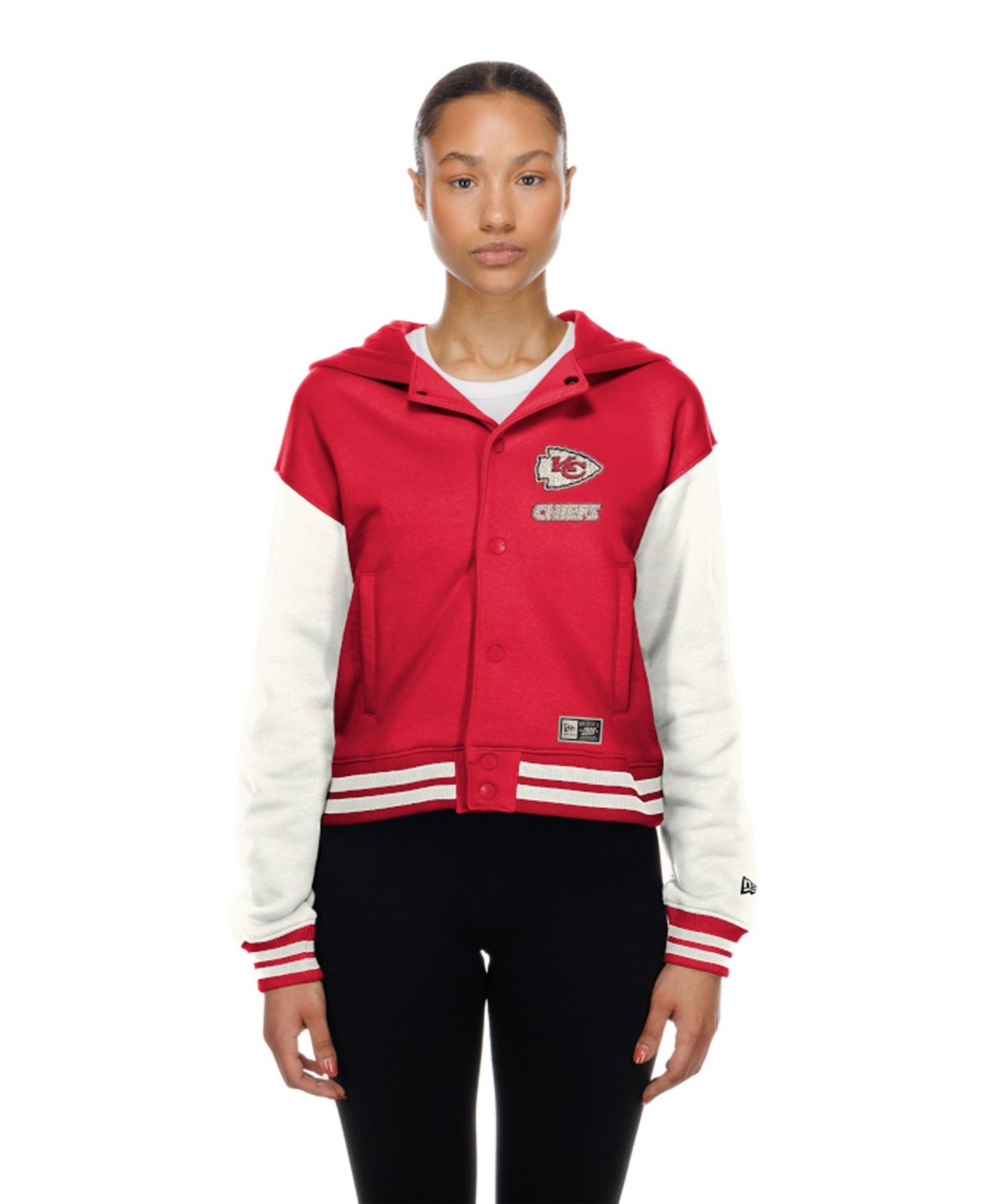 New Era Women's Kansas City Chiefs Red Throwback Full-Snap Hooded Jacket - Red