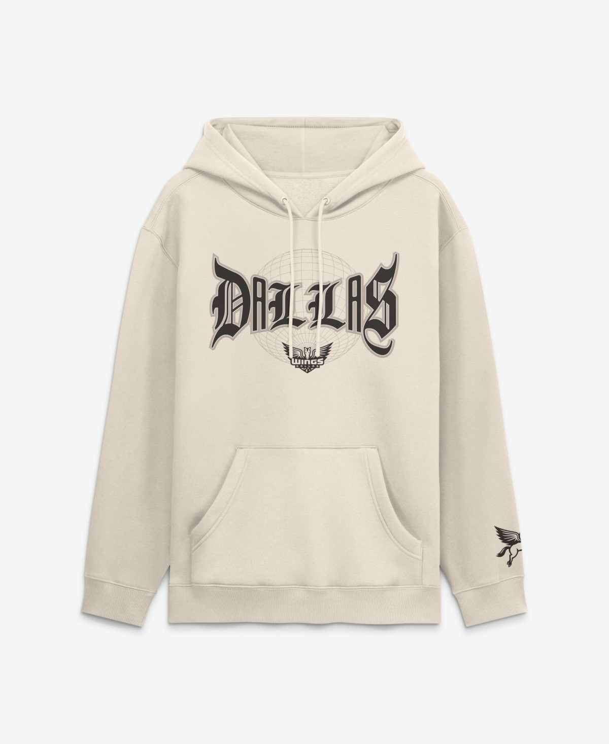Fanatics Men's Cream Dallas Wings Legacy Fleece Pullover Hoodie - Cream