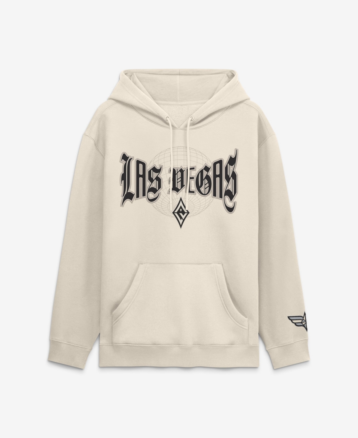 Fanatics Men's Cream Las Vegas Aces Legacy Fleece Pullover Hoodie - Cream