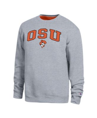 Men's Heather Gray Oklahoma State Cowboys Arch Sweatshirt
