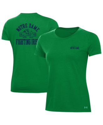 Women's Green Notre Dame Fighting Irish Performance Cotton T-Shirt