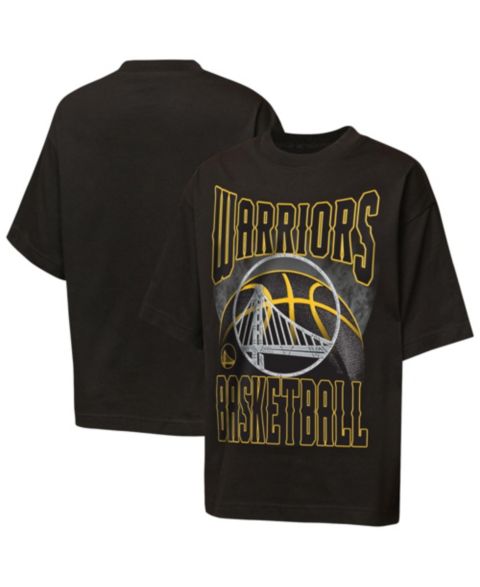 Детская футболка Outerstuff Black Golden State Warriors Ballin Rockers Oversized Fashion