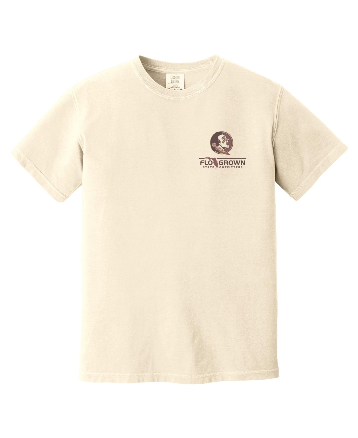 Мужская футболка FLoGrown Cream Florida State Seminoles Vintage Mascot — фото 2