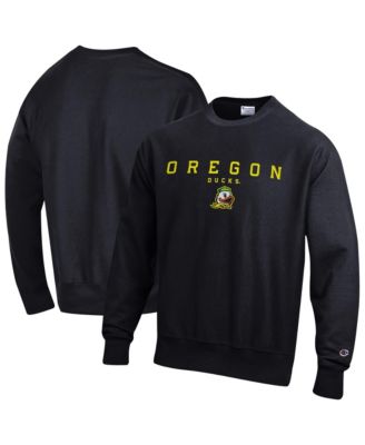 Men's Black Oregon Ducks Relentless Reverse Weave Sweatshirt