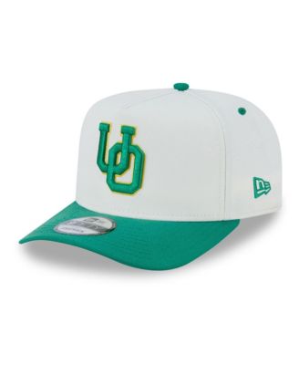 Men's and Women's White/Green Oregon Ducks 9FIFTY A-Frame Snapback Hat