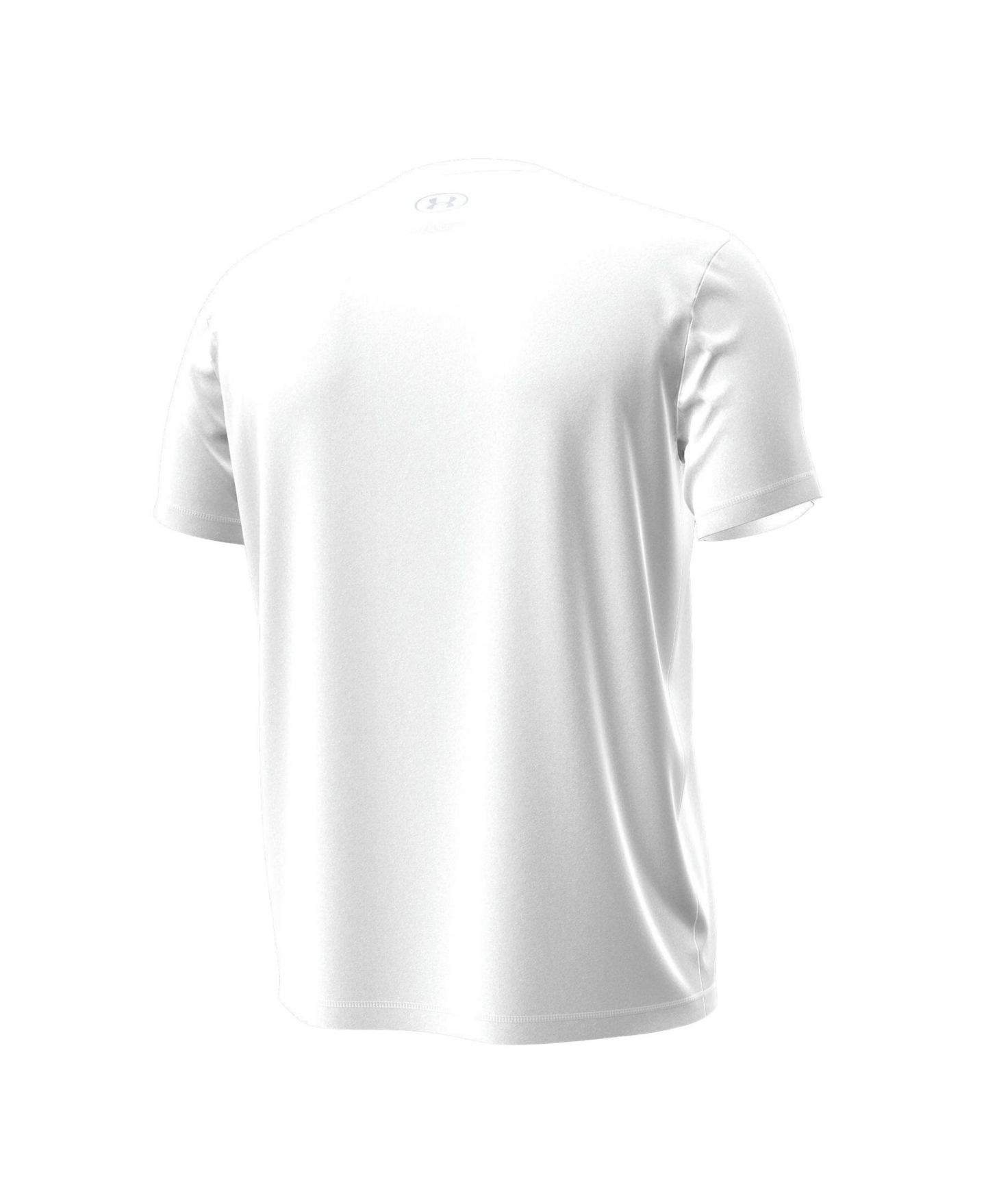 Мужская футболка Under Armour White Notre Dame Fighting Irish Football Leprechaun Tech Stretch — фото 3