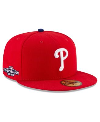 Men's Red Philadelphia Phillies 2026 MLB Postseason Side Patch 59FIFTY Fitted Hat