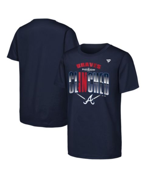 Детская футболка Fanatics Navy Atlanta Braves 2026 MLB Postseason Locker Room