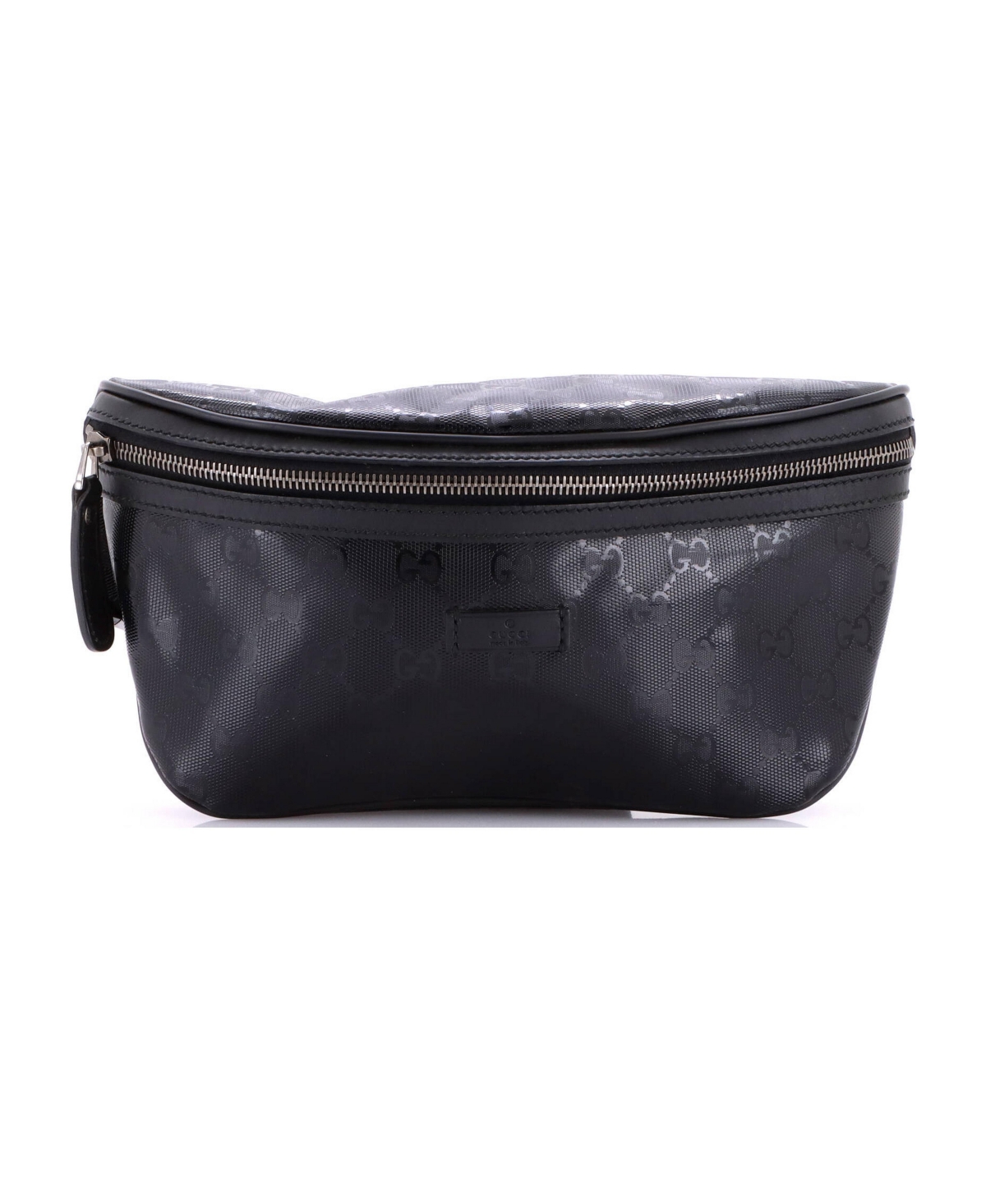 Pre-Owned Gucci Medium Belt Bag Gg Imprime - Black