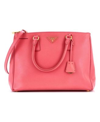 Medium Double Zip Lux Tote Saffiano Leather