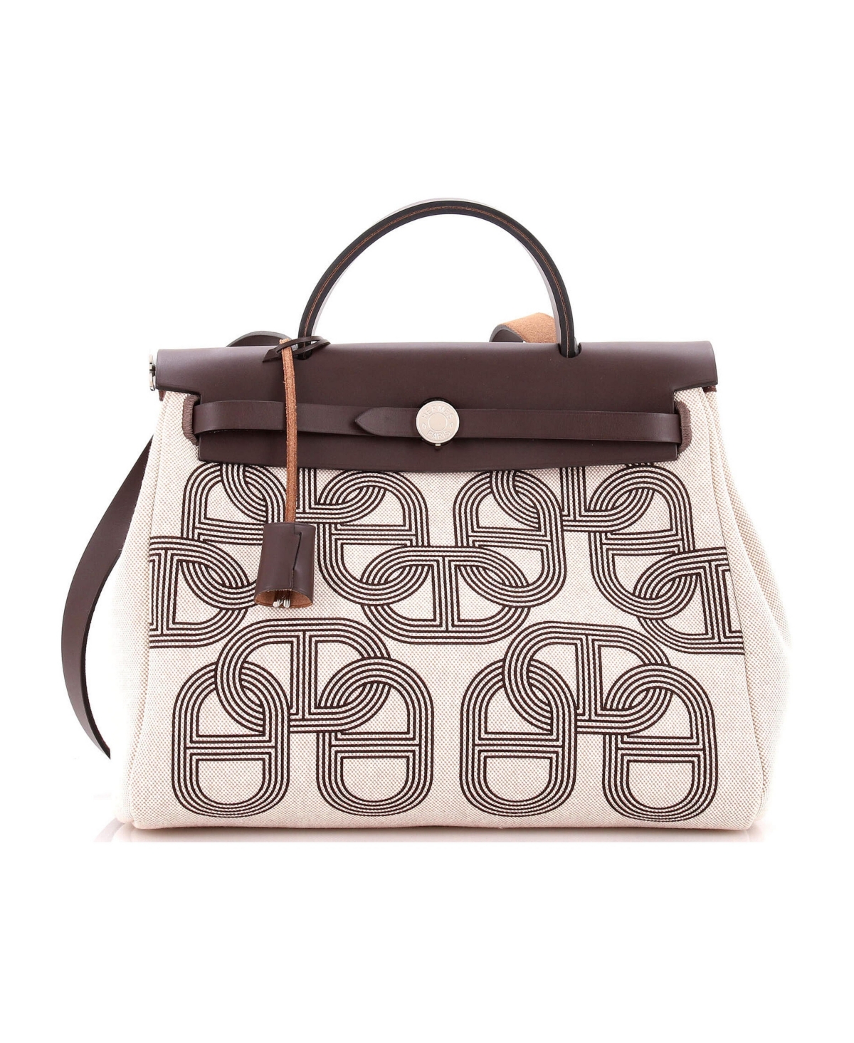Pre-Owned Hermes 31 Herbag Zip Circuit 24 Vache Hunter and Leather - Brown