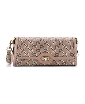 Small Luce Shoulder Bag Optical GG Printed Leather