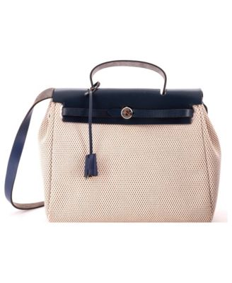 Pre-Owned  Hermes PM Herbag Toile and Leather