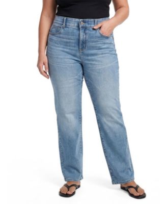 Plus Size Bombshell High-Rise Wide-Leg Jeans