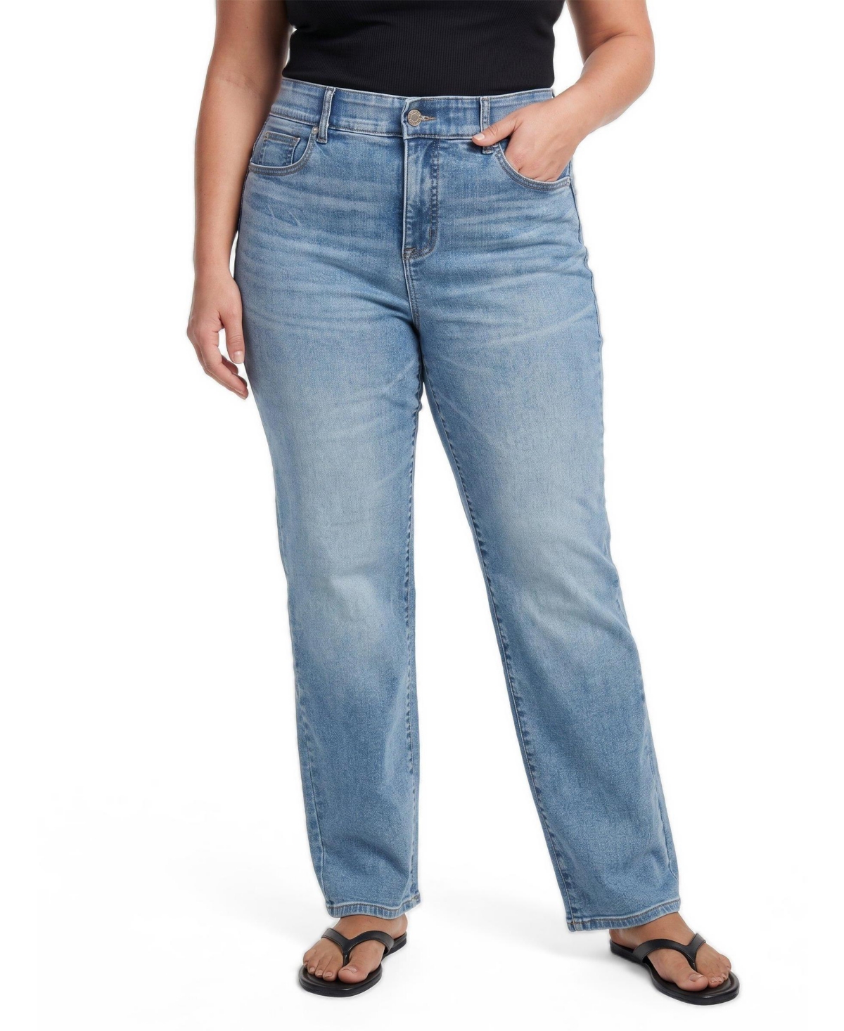 Torrid Plus Size Bombshell High-Rise Wide-Leg Jeans - Aires