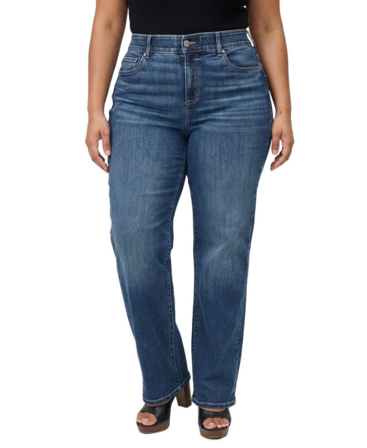 Torrid Plus Size Bombshell High-Rise Wide-Leg Jeans - Jupiter