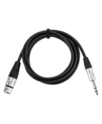 Elite Pro 1/4" TRS M to XLR F Interconnect Cable 6 ft.