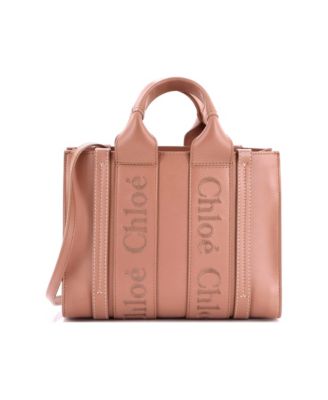 Small Woody Convertible Tote Leather