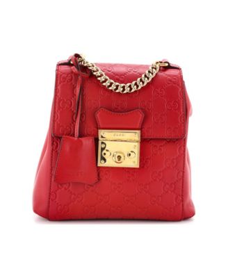 Mini Padlock Backpack Guccissima Leather