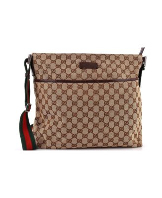 Medium Front Pocket Web Messenger GG Canvas